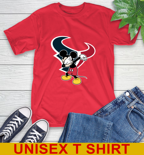 Houston Texans NFL Football Dabbing Mickey Disney Sports T-Shirt 10