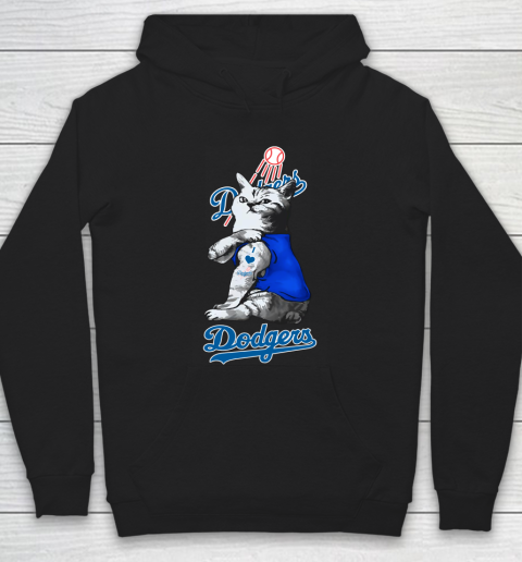 MLB Baseball My Cat Loves Los Angeles Dodgers Hoodie