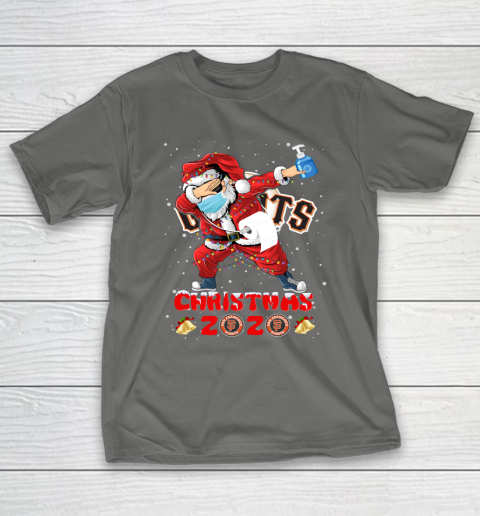 San Francisco Giants Funny Santa Claus Dabbing Christmas 2020 MLB T-Shirt 8