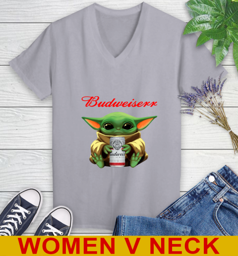 Star Wars Baby Yoda Hugs Budweiser Beer Shirt 81