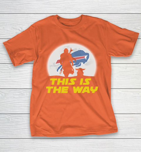 Buffalo Bills NFL Football Star Wars Yoda And Mandalorian This Is The Way T-Shirt 4