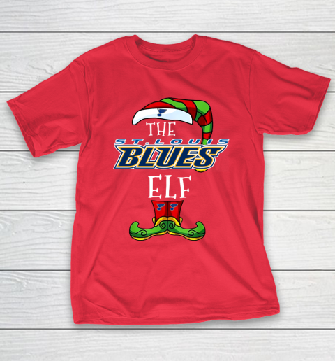 St.Louis Blues Christmas ELF Funny NHL T-Shirt 9