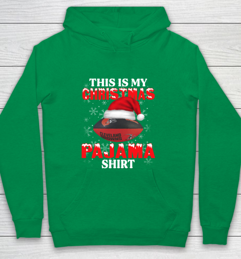 Cleveland Browns This Is My Christmas Pajama Shirt NFL Youth Hoodie 4