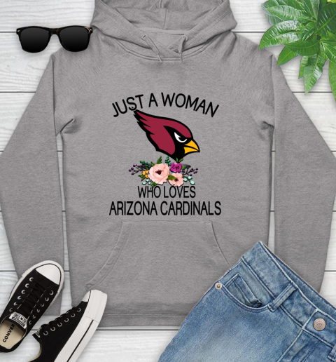 NFL Just A Woman Who Loves Arizona Cardinals Football Sports Youth Hoodie 4