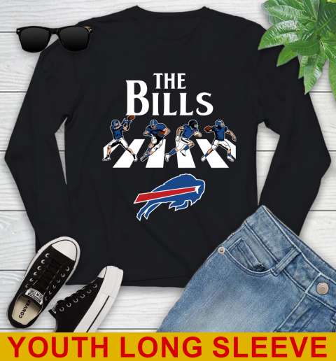 NFL Football Buffalo Bills The Beatles Rock Band Shirt Youth Long Sleeve