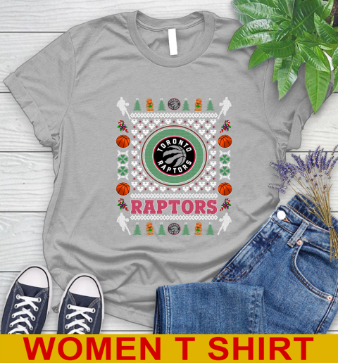 Toronto Raptors Merry Christmas NBA Basketball Loyal Fan Women's T-Shirt 5
