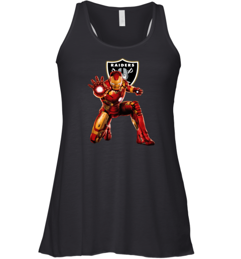 NFL Iron Man Oakland Raiders Racerback Tank NFL Iron Man Oakland Raiders Racerback Tank