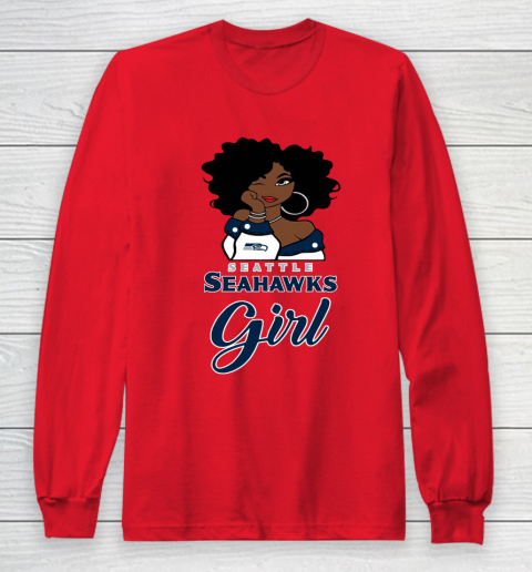 Seattle Seahawks Girl NFL Long Sleeve T-Shirt 10