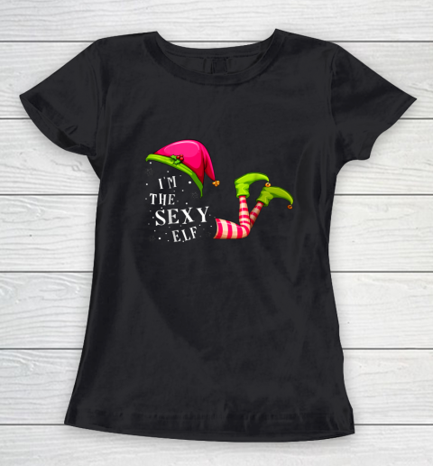 Sexy Elf Matching Family Group Christmas Funny Women's T-Shirt