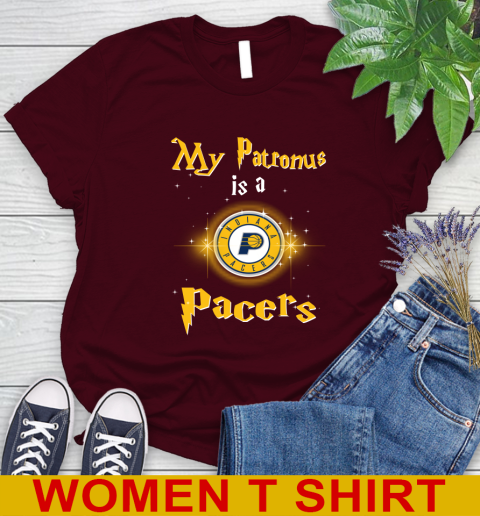 NBA Basketball Harry Potter My Patronus Is A Indiana Pacers Women's T-Shirt 6