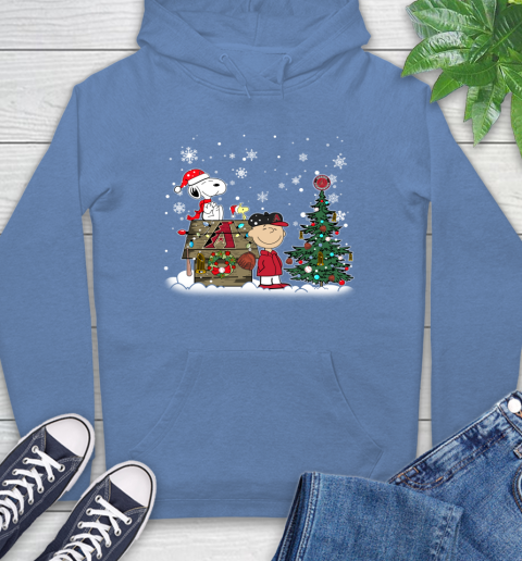 MLB Arizona Diamondbacks Snoopy Charlie Brown Christmas Baseball Commissioner's Trophy Hoodie 11