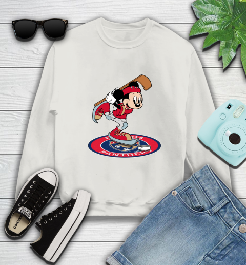 NHL Hockey Florida Panthers Cheerful Mickey Disney Shirt Sweatshirt 12