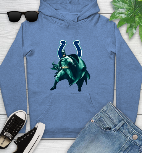NFL Batman Football Sports Indianapolis Colts Youth Hoodie 12