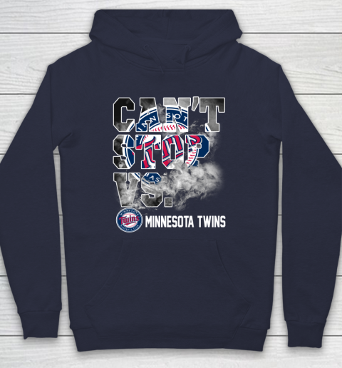 MLB Minnesota Twins Baseball Can't Stop Vs Twins Hoodie 2