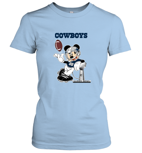 Disney Dallas Cowboys NFL Team Apparel T-Shirt Youth Girls Blue