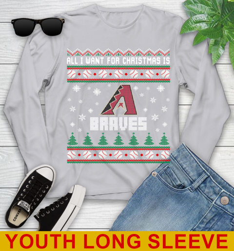 MLB All I Want For Christmas Is Atlanta Braves Baseball Sports 121