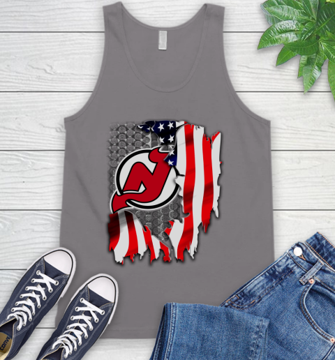 New Jersey Devils NHL Hockey American Flag Tank Top 6