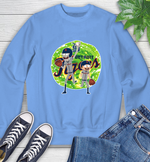 MLB Detroit Tigers Rick And Morty Baseball Sports Sweatshirt 11