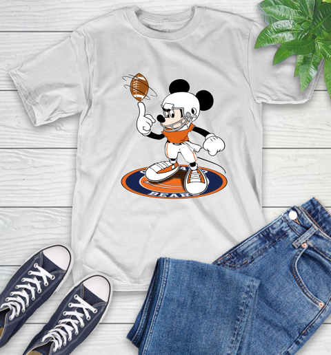 NFL Football Chicago Bears Cheerful Mickey Disney Shirt T-Shirt 2