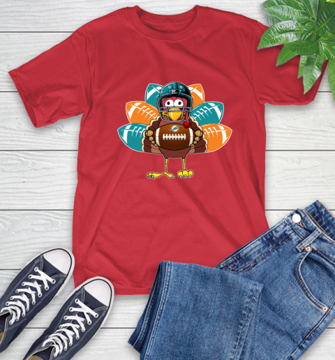 Miami Dolphins Turkey Thanksgiving Day T-Shirt 10