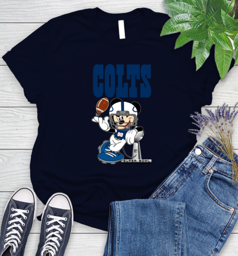 NFL Indianapolis Colts Mickey Mouse Disney Super Bowl Football T Shirt Women's T-Shirt 3