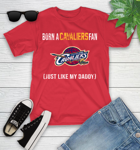 NBA Cleveland Cavaliers Loyal Fan Just Like My Daddy Basketball Shirt Youth T-Shirt 11