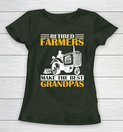 GrandFather gift shirt Retired Farmer Tractor Make The Best Grandpa Retirement Gift T Shirt Women's T-Shirt 4
