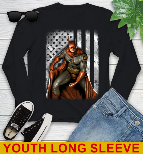 Phoenix Suns NBA Basketball Batman DC American Flag Shirt Youth Long Sleeve