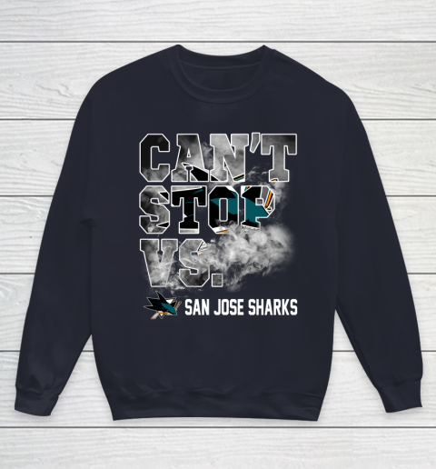 NHL San Jose Sharks Hockey Can't Stop Vs Youth Sweatshirt 2
