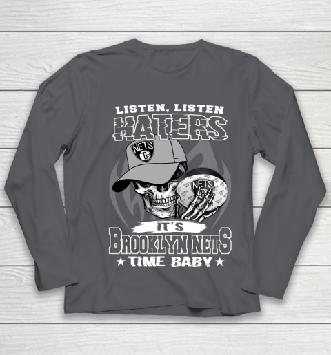 Listen Haters It is NETS Time Baby NBA Youth Long Sleeve 6