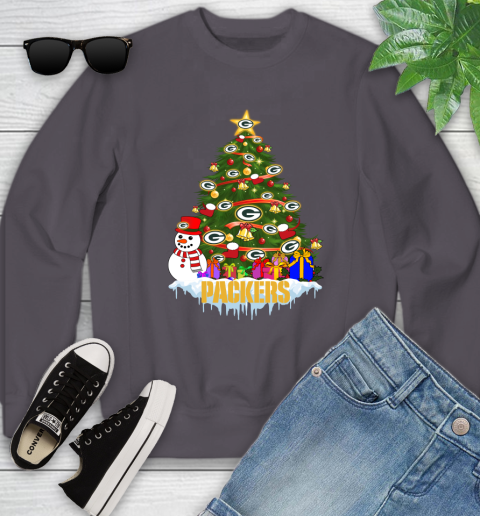 Green Bay Packers Merry Christmas NFL Football Sports Youth Sweatshirt 6