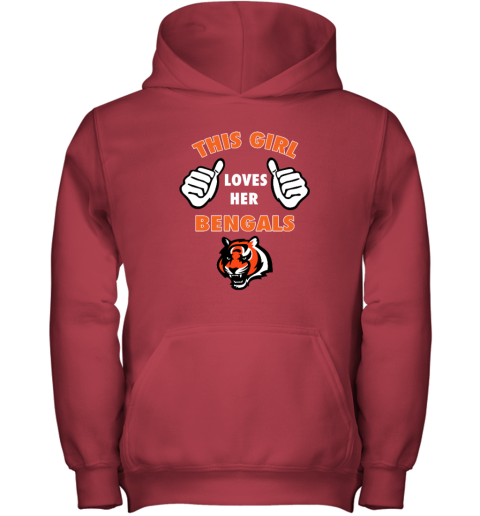 swos this girl loves her cincinnati bengals nfl youth hoodie 43 front red