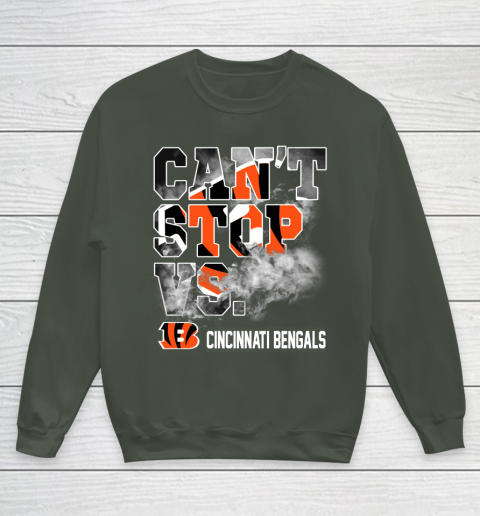 NFL Cincinnati Bengals Can't Stop Vs Youth Sweatshirt 8