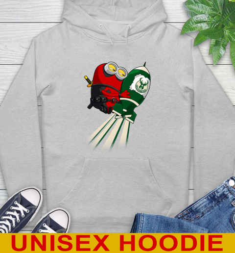 NBA Basketball Milwaukee Bucks Deadpool Minion Marvel Shirt Hoodie 6