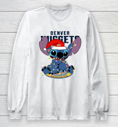 Denver Nuggets NBA noel stitch Basketball Christmas Long Sleeve T-Shirt