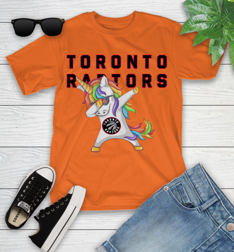 Toronto Raptors NBA Basketball Funny Unicorn Dabbing Sports Youth T-Shirt 7