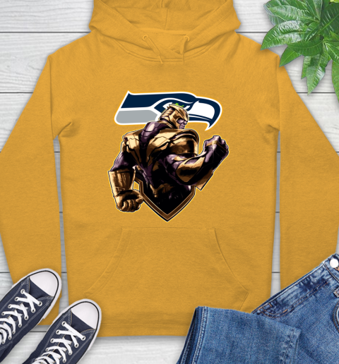 NFL Thanos Avengers Endgame Football Sports Seattle Seahawks Hoodie 3
