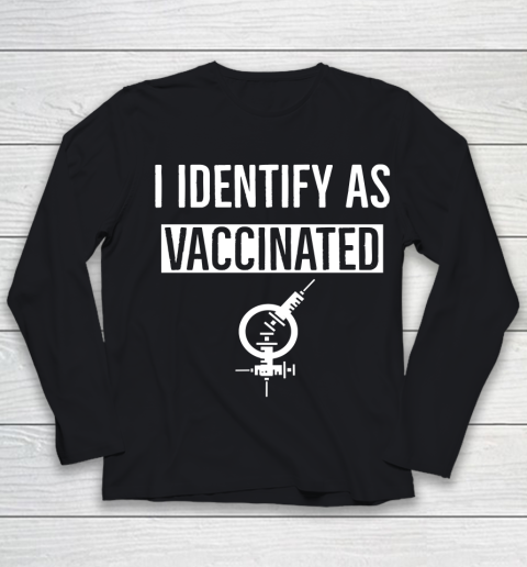 I Identify As Vaccinated Youth Long Sleeve