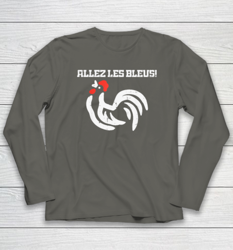 France Allez Les Bleus French Rooster Soccer Long Sleeve T-Shirt 4
