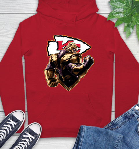 NFL Thanos Avengers Endgame Football Sports Kansas City Chiefs Hoodie 10