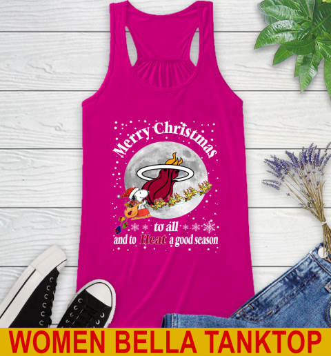 Miami Heat Merry Christmas To All And To Heat A Good Season NBA Basketball Sports Racerback Tank 6