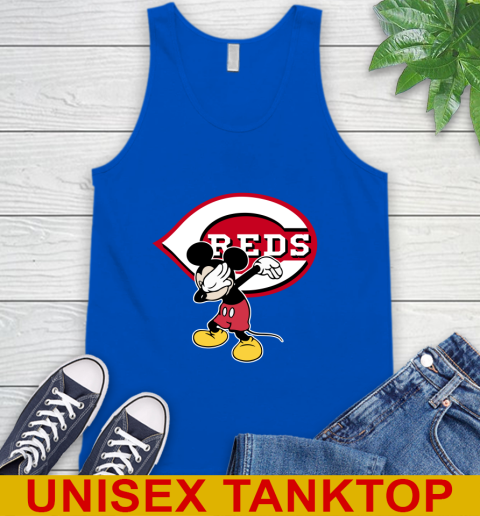 Cincinnati Reds MLB Baseball Dabbing Mickey Disney Sports Tank Top 5