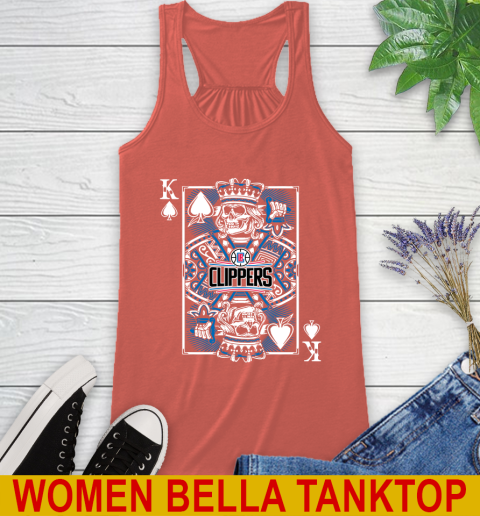 LA Clippers NBA Basketball The King Of Spades Death Cards Shirt Racerback Tank 3