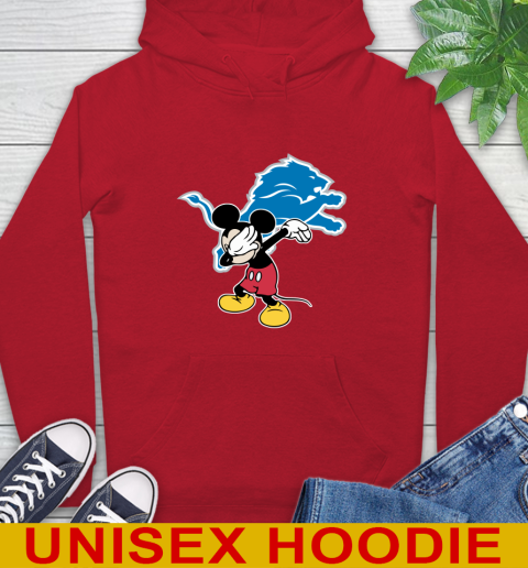 Detroit Lions NFL Football Dabbing Mickey Disney Sports Hoodie 10