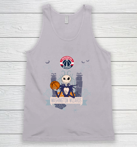 NBA Washington Wizards Basketball Jack Skellington Halloween Tank Top 3