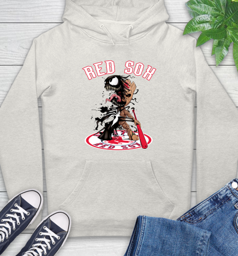 MLB Boston Red Sox Baseball Venom Groot Guardians Of The Galaxy Hoodie 12