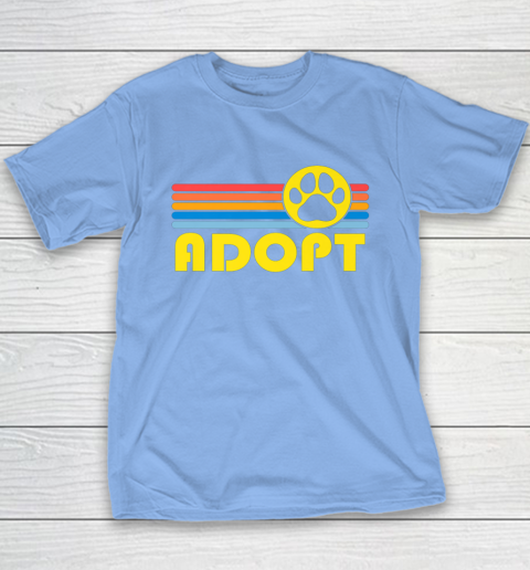 Rescue Animal Adoption Adopt Cat or Dog Vintage Retro Sunset Youth T-Shirt 8