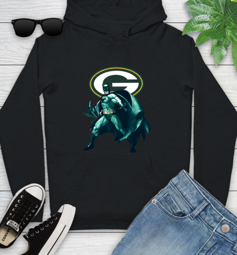 NFL Batman Football Sports Green Bay Packers Youth Hoodie 2