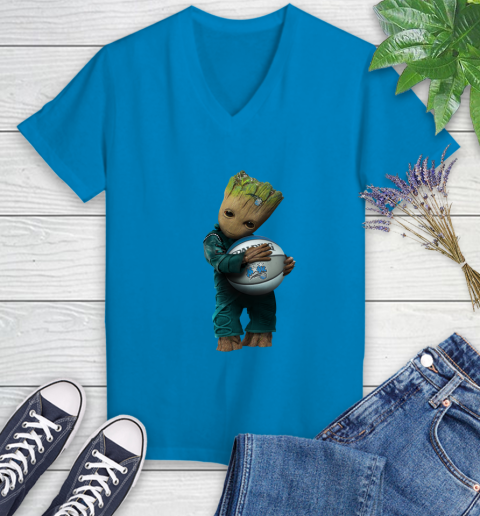 NBA Groot Guardians Of The Galaxy Basketball Sports Orlando Magic Women's V-Neck T-Shirt 7