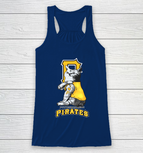 MLB Baseball My Cat Loves Pittsburgh Pirates Racerback Tank 6